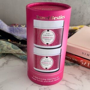 Lalicious Peppermint Patti Travel Besties Duo – Sugar Scrub & Body Butter